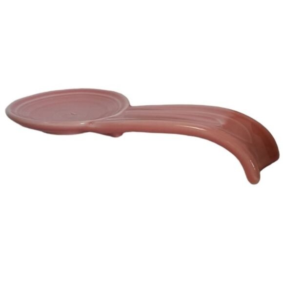 Fiestaware Fiesta CERAMIC Spoon Rest Plate Dish Peony Pink - Picture 1 of 12